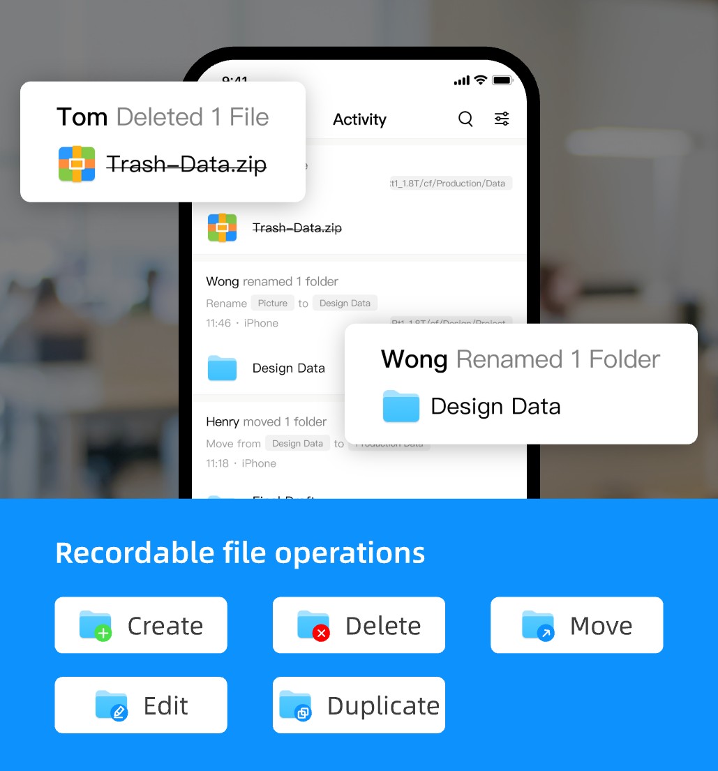 Advanced file activity logs